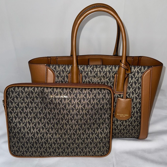 Michael Kors Handbags - NEW- Michael Kors Kali Medium Satchel with iPad Case Tote Shoulder Bag